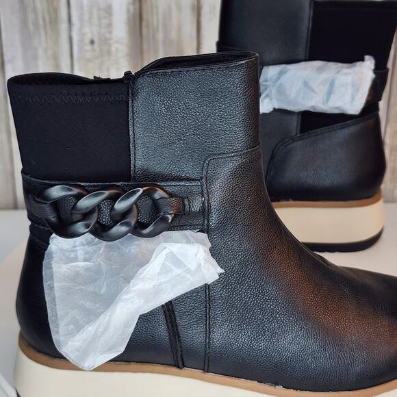 Clarks Women’s Zylah Rose Ankle Boots – Comfort Flatform Leather - Size 7 - Picture 9 of 10